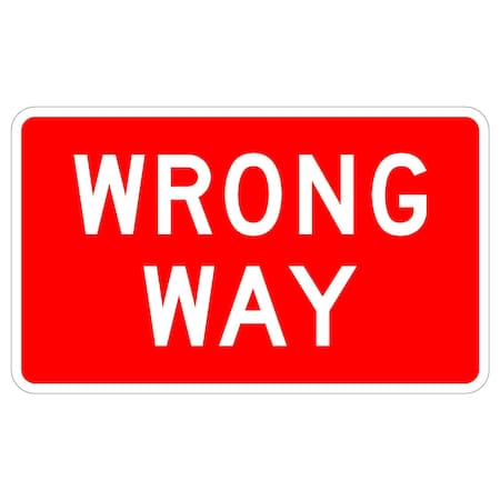 Sign Solutions Usa 24 in Height, 36 in Width, Aluminum, Horizontal Rectangle DUS08DWT3624R5-1A